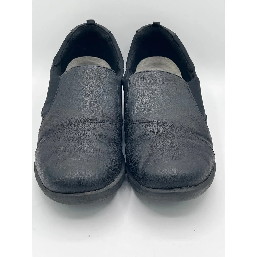 Clarks Cloudsteppers Women Size 10 M Black Slip On Cushion Soft Loafers